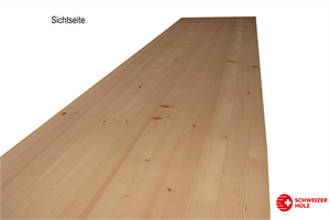 1-Schicht Tanne, 5000x1200x26mm A/B rift/halbrift