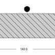 Accoya Grau durchgefärbt 25/145, 4800 mm | Bild 2