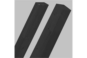 Baulatten,Fichte,keilgezinkt 40/50 schwarz gefärbt