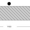 Nord. Lärche Normaleinschnitt N1 26/115, 5100 mm | Bild 4