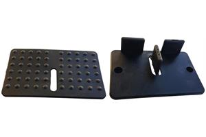 Stonfixx, Randteil mit Steg und Gummiunterlage