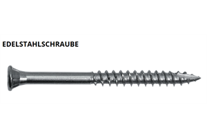 Terrassenschrauben Edelstahl, TX25, 5.0 x 40mm