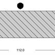 Thermo Esche Keilgezinkt 20/112, 3000 mm | Bild 2